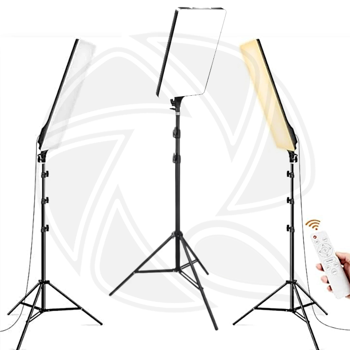 QPS-Led Light RL Bi Color with Remote Control &amp; Light Stand  3kit