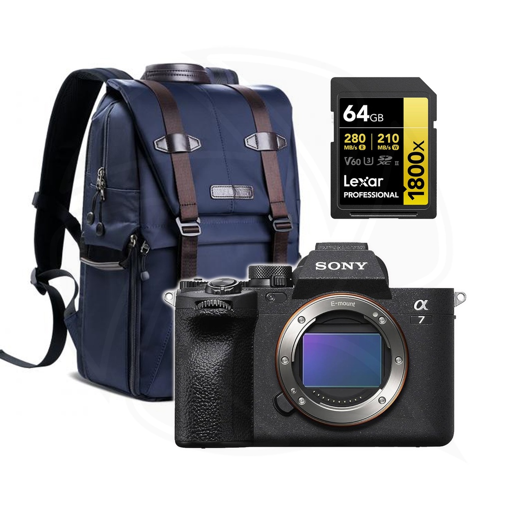 SONY Alpha a7IV Mirrorless Digital (Body Only) with Memory Card &amp; Backpack