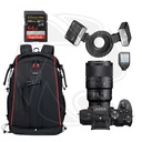 SONY Alpha a7III (Body Only) with SONY LENS 90mm F/2.8 MACRO G OSS &amp; Dental Macro Twin Flash &amp;Black Bag &amp;Ram