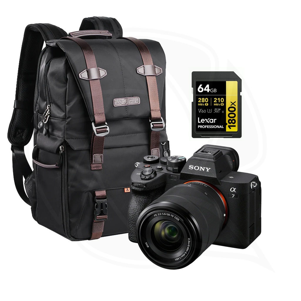 SONY Alpha a7IV Mirrorless Digital Camera with 28-70mm &amp; Black Bag &amp; Ram