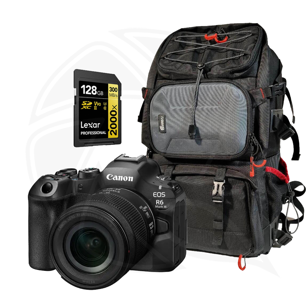 CANON EOS R6 III Mirrorless Camera Body With RF 24-105mm IS STM Kit&amp; Memory Card &amp;Bag