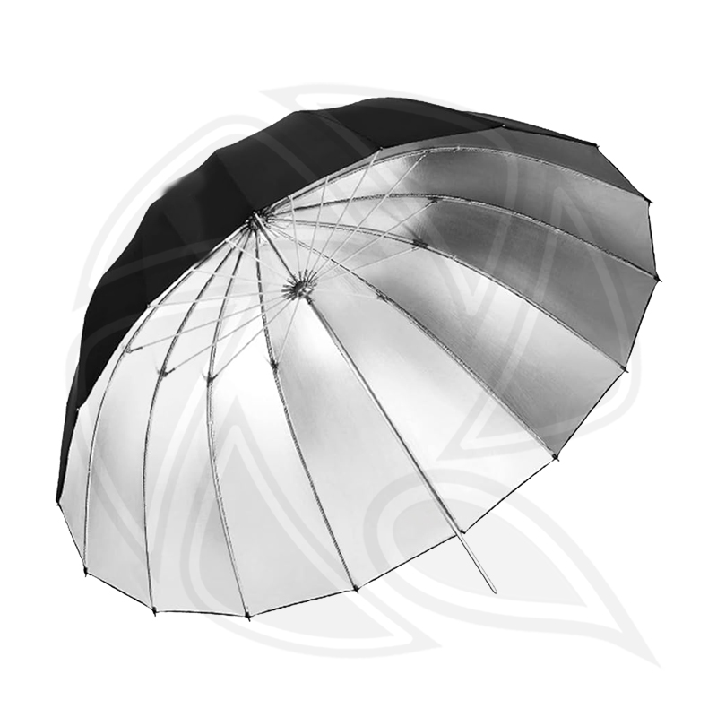 LIFE OF PHOTO AU48SH 130cm parabolic umbrella black/sliver 