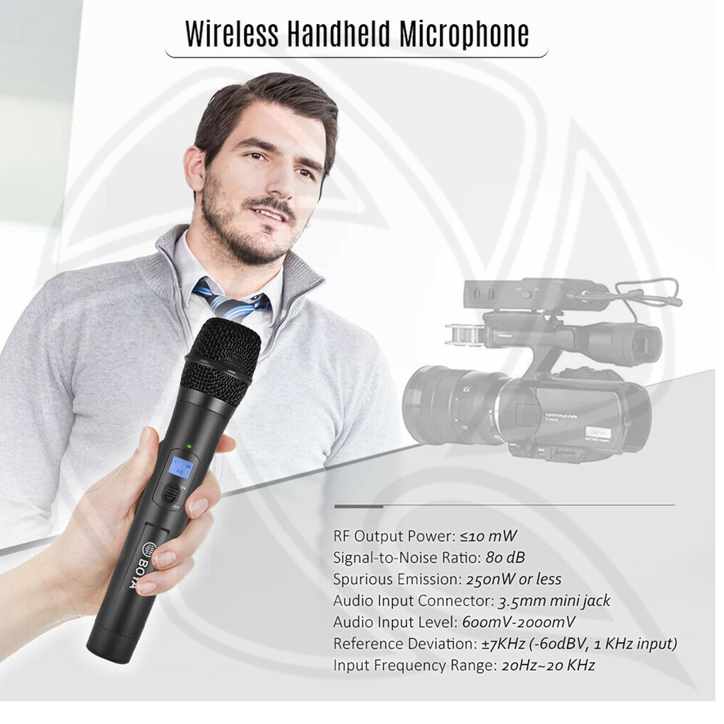 BOYA-BY-WHM8 PRO  Cardioid Wireless Transmitter/Handheld Microphone (556 to 595 MHz)