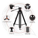 TRIOPO DV965 + HY550 Professional Aluminum Heavy Duty  Tripod