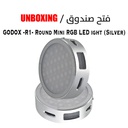 GODOX -R1- Round Mini RGB LED Magnetic Light (Silver)