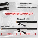 QZSD Q77 - Transverse Center Column - Flat Lay Tripod