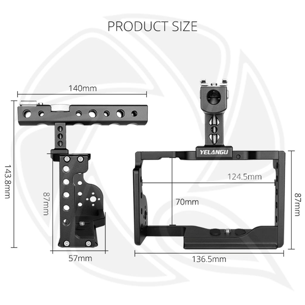 YELANGU C17 Cage with Lifting Handle Set For A6600/Alpha 6600