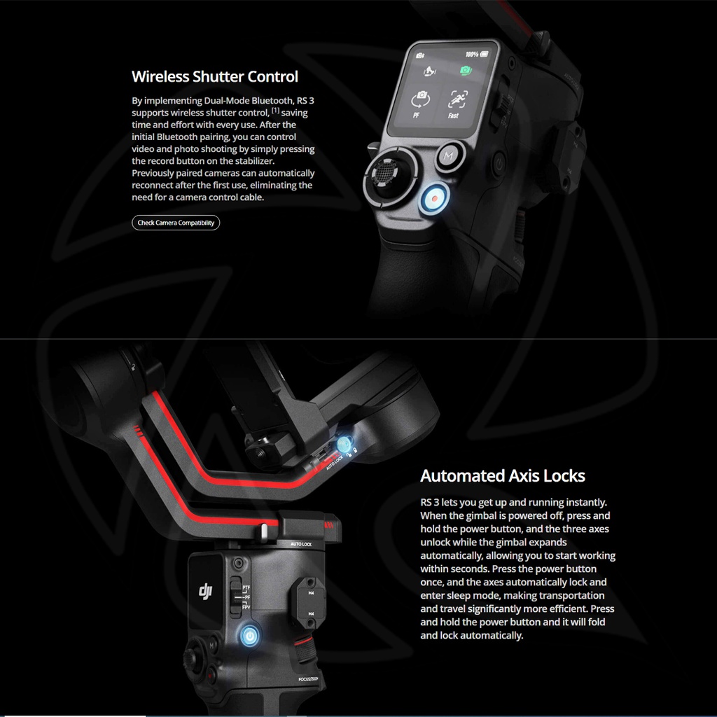 DJI RS3 (Ronin-S3) 3-Axis Motorized Gimbal Stabilizer