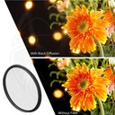 K&amp;F Black Diffusion Filter 1/4  ultra clear waterproof scratch resistant and anti reflection 58mm