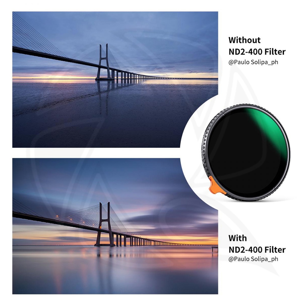 K&amp;F Nano X ND2-ND400, Slim ,HD, waterproof anti-scratch anti reflection green coated 58mm