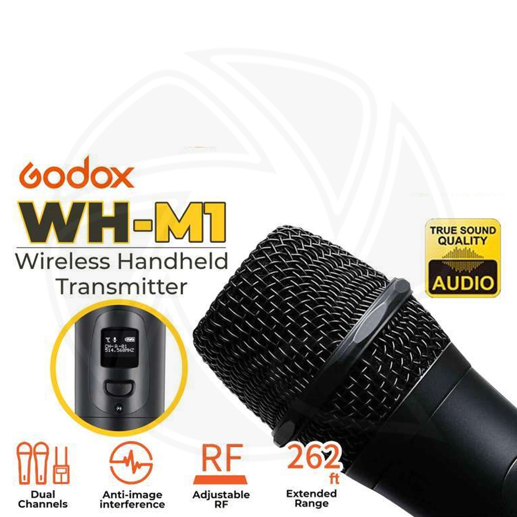 GODOX WH-M1/Wireless Handheld Microphone with WMic S1 RX / Wireless Receiver