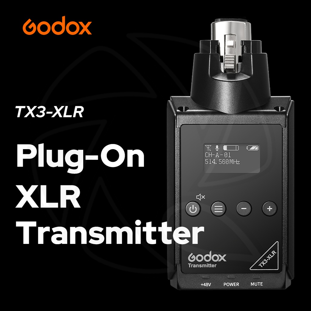 GODOX TX3-XLR Plug-On XLR Transmitter