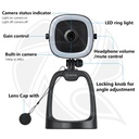 BOYA BY-CM6B All-in-One UHD 4K USB Webcam with Mic and LED Ring Light