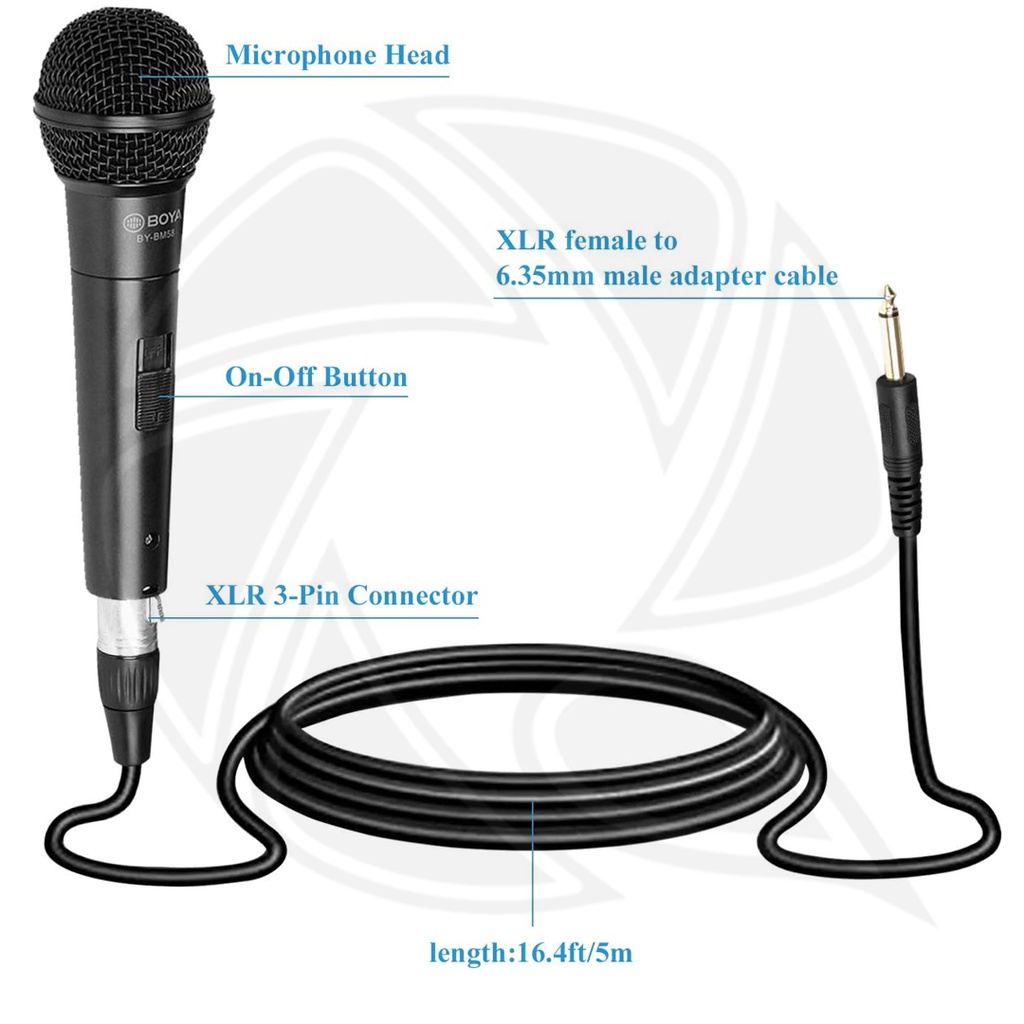 BOYA BY-BM58 Dynamic Vocal Microphone