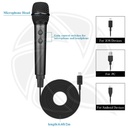 BOYA-BY-HM2 Handheld Microphone (with Mini Tripod / USB Type-C / USB-A / Lightning Audio Cables