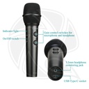 BOYA-BY-HM2 Handheld Microphone (with Mini Tripod / USB Type-C / USB-A / Lightning Audio Cables