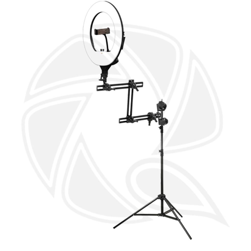 Ring Light 45cm with 3 Section Double Articulated Arm and Light Stand