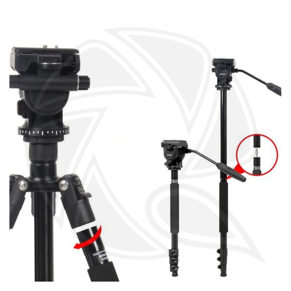 TRIOPO K2808+HY-350 TRIPOD Carbon Fiber STAND 