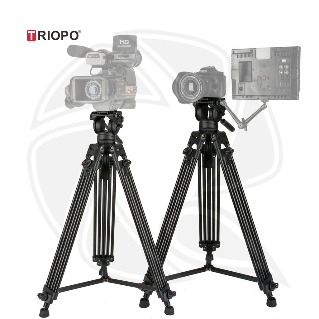 TRIOPO DV965S + HY550 Professional Aluminum Heavy Duty  Tripod