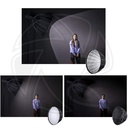 LIFE OF PHOTO EZ-PRO WIDE ANGLE BEAUTY DISH SOFTBOX WITH GRID 120cm