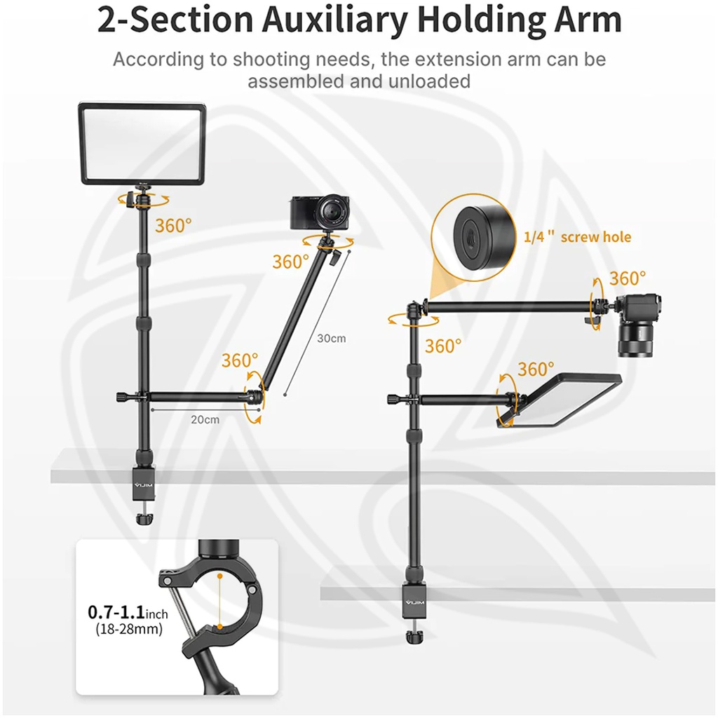 ULANZI LS11 Vijm Removable Universal Arm Table top Light Stand