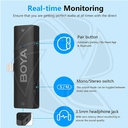 BOYA BY-BY-XM6-K3 Wireless Lavalier Microphone for iPhone  with Charging Case  (Neck mic. Wireless)