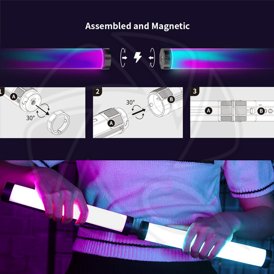 ULANZI VL110  Magnetic RGB LED Tube Light (2660)