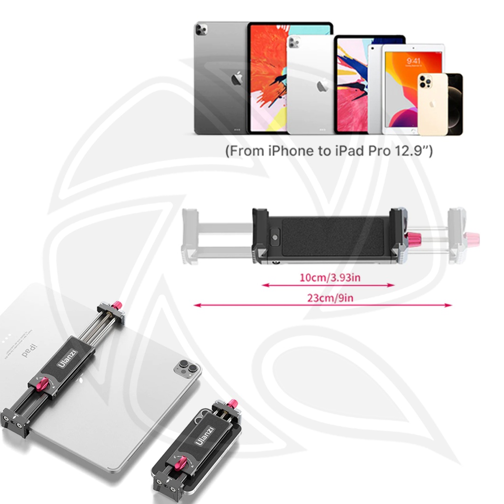 ULANZI  U-Pad III Metal Tripod Mount for Tablets &amp; Phones (2597)