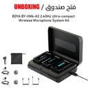 BOYA BY-XM6-K2 2.4GHz Ultra-compact Wireless Microphone System Kit (Neck mic. Wireless)