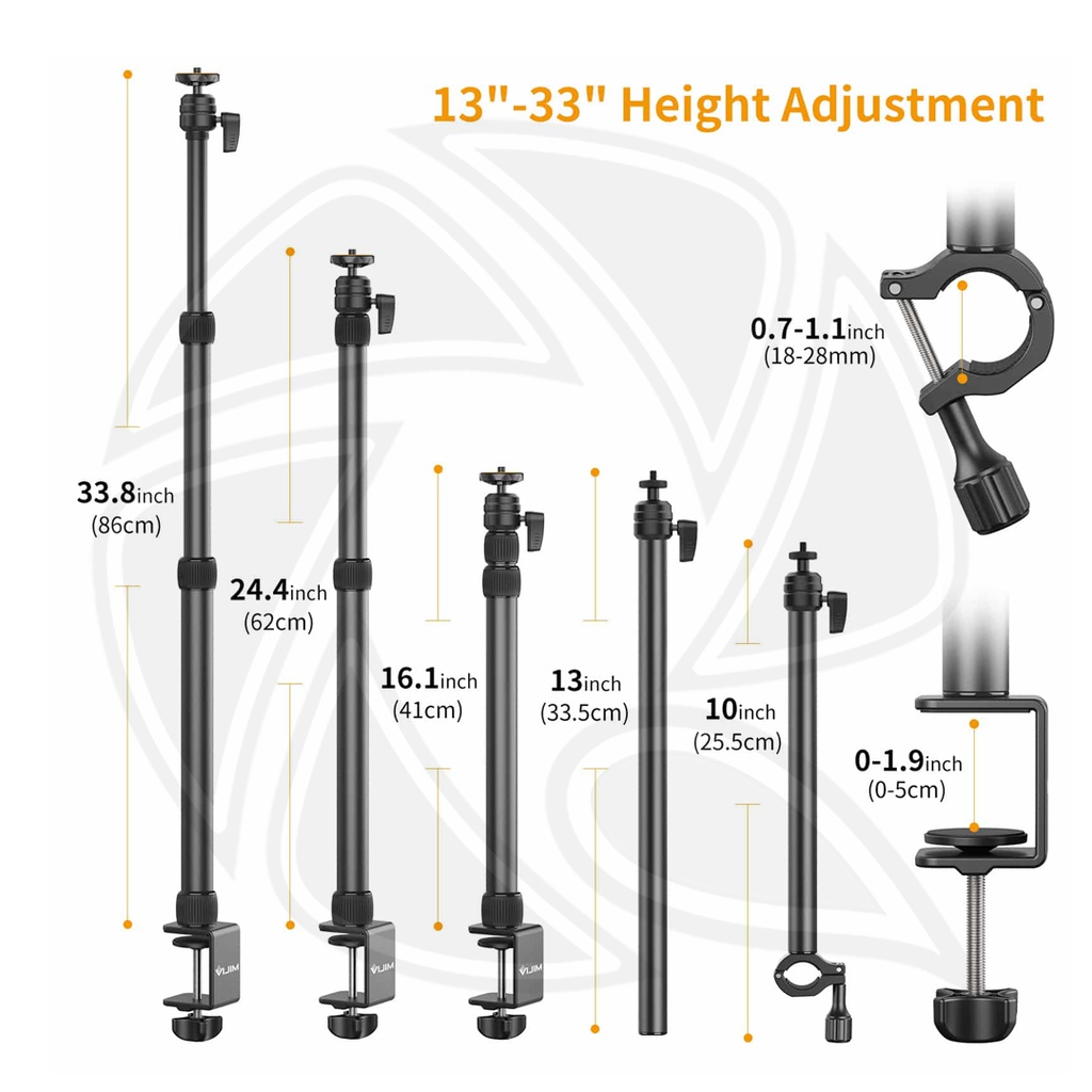 ULANZI LS11 Vijm Removable Universal Arm Table top Light Stand