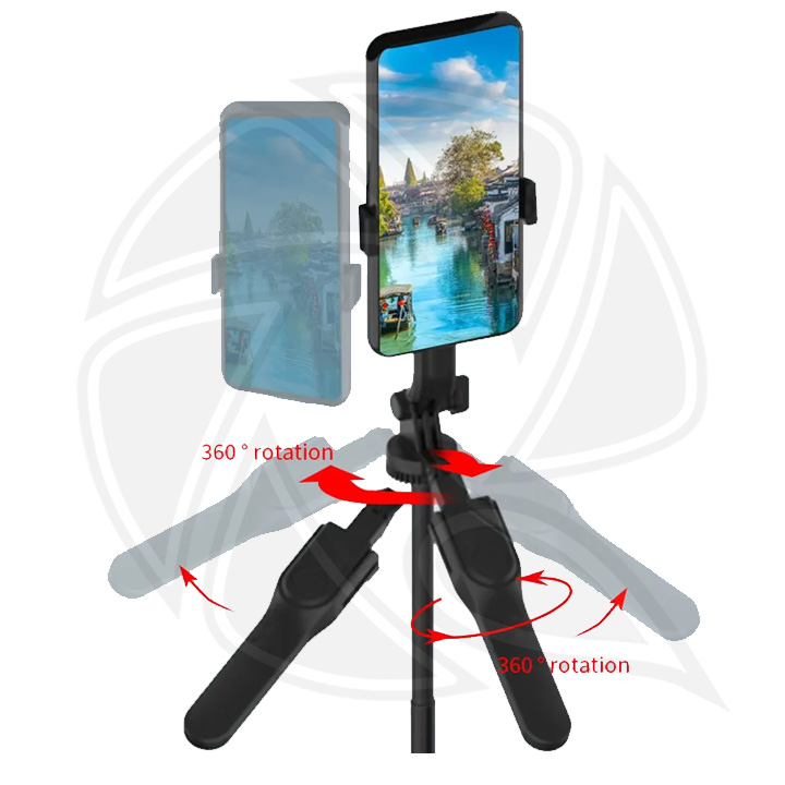 JMARY- KT239 Rotation Design Camera Mount Holder 1.75m Telescopic Phone Selfie Stick Tripod