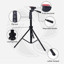 JMARY- KP2206 Tripods 1.7M Multi-functional Adjustable Portable Camera Tripod