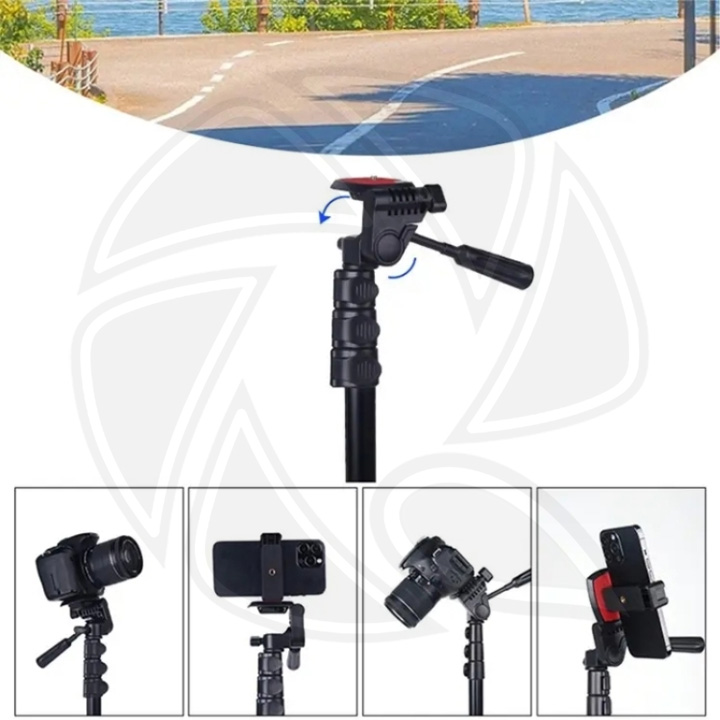 JMARY- KP2206 Tripods 1.7M Multi-functional Adjustable Portable Camera Tripod
