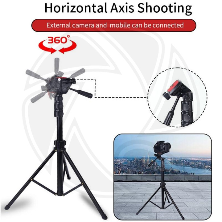 JMARY- KP2206 Tripods 1.7M Multi-functional Adjustable Portable Camera Tripod