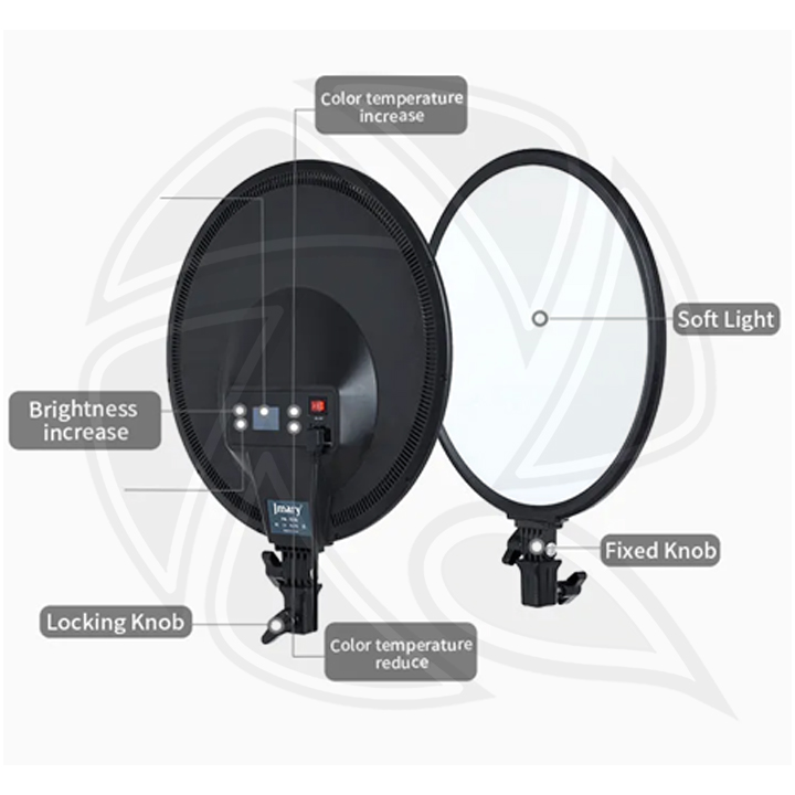 JMARY- FM-15RS 15inch (38cm)  Bi-color (40w)Panel Video Light