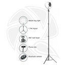 JMARY-Ring Light (25cm) Bi-coloe LIVE LED (40w) with FM-536A Light Tripod