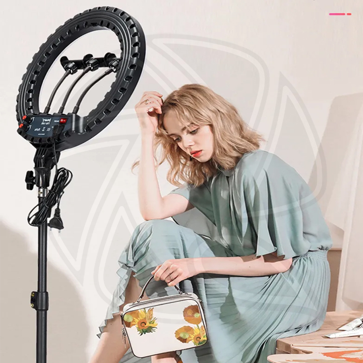 JMARY- FM-14R 35cm Bi-color RING LIGHT with STAND