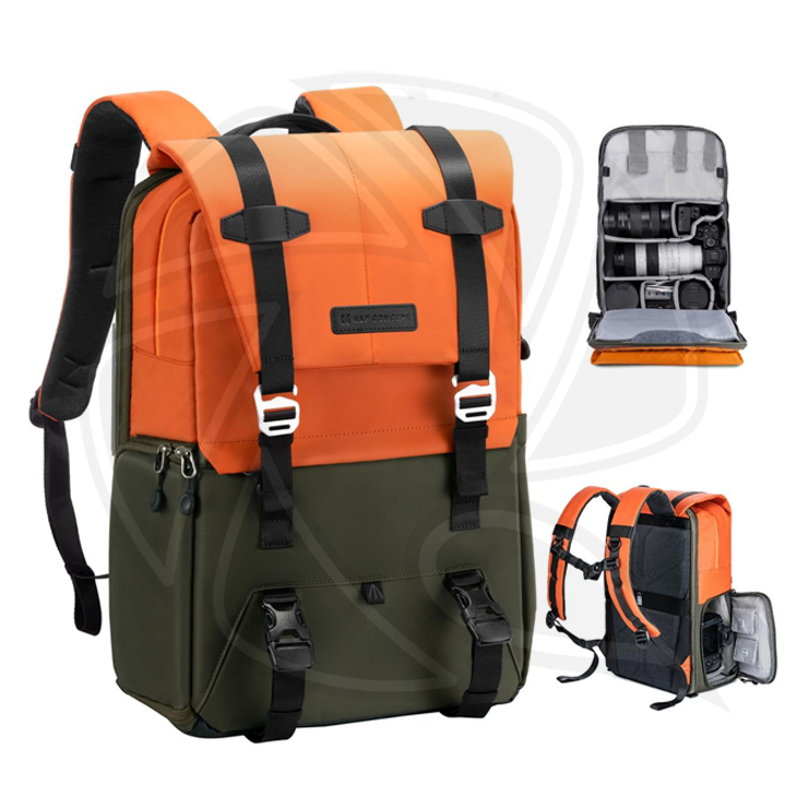 KF13.087AV1 Beta Backpack 20L Camera Backpack, Lightweight  with Rain Cover for 15.6 Inch Laptop, DSLR Cameras (Orange)