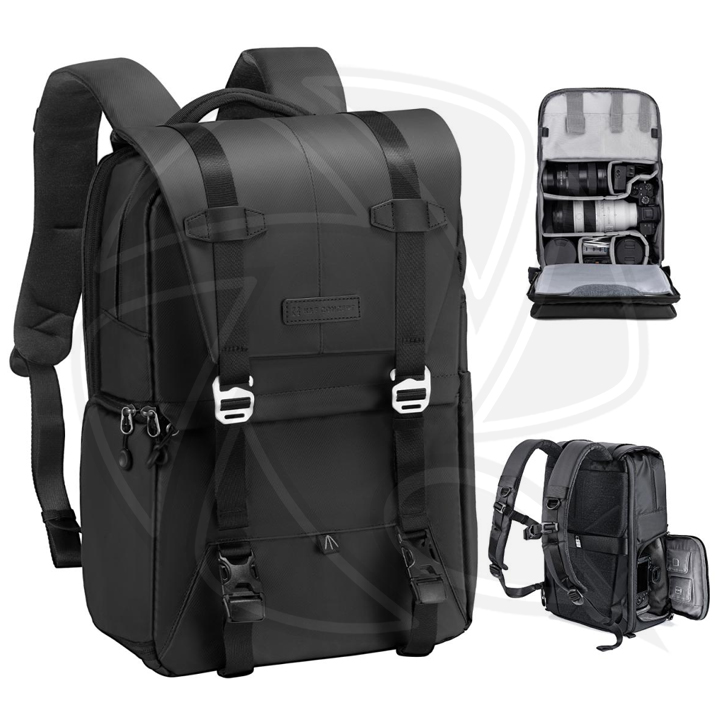 KF13.087AV6 Beta Backpack 20L Camera Backpack, Lightweight  with Rain Cover for 15.6 Inch Laptop, DSLR Cameras( All Black )