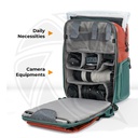 KF13.087AV8 Concept Beta 20L Camera Backpack, Lightweight Large Capacity Camera Bags with Rain Cover for 15.6 Inch Laptop, DSLR Cameras (Dark Green)