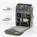 KF13.087AV9 Concept Beta 20L Camera Backpack, Lightweight Large Capacity Camera Bags with Rain Cover for 15.6 Inch Laptop, DSLR Cameras (Light Green)