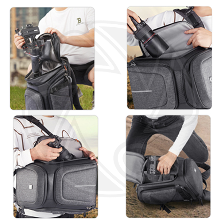 KF13.131 Concept 2-Camera Backpack 25L (Gray)