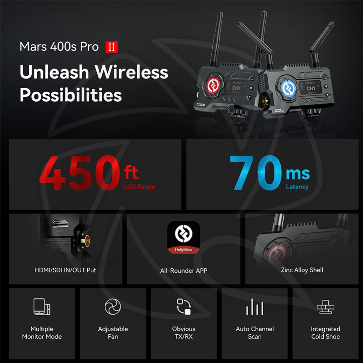 HOLLYLAND Mars 400S PRO II SDI/HDMI Wireless Video Transmission System