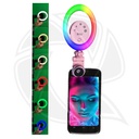 Yidoblo DS-05 Beauty selfie light ring (RGB) touch sensor mobile phone accessories with Lens