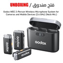 Godox WEC 2-Person Wireless Microphone System for Cameras and Mobile Devices (2.4 GHz) (Neck Mic.)