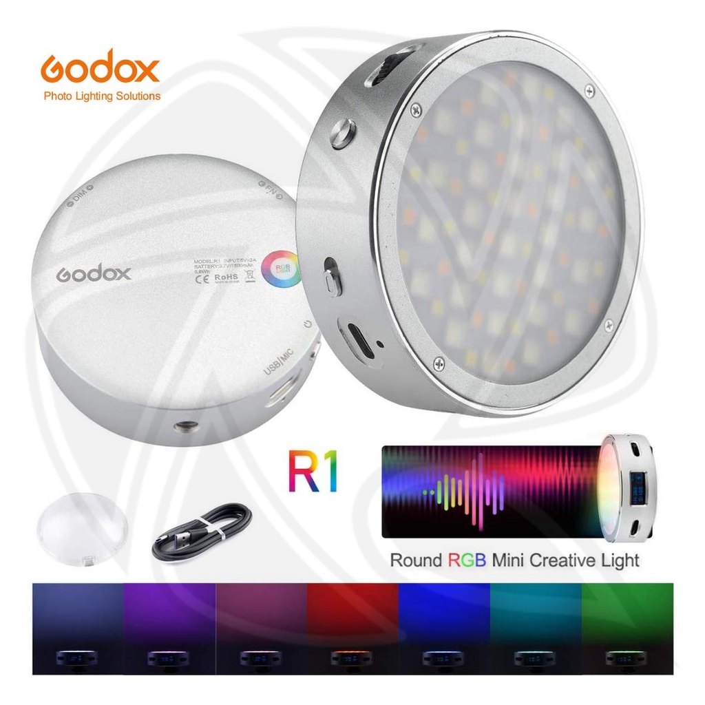 GODOX -R1- RGB LED LIGHT CIRCULAR