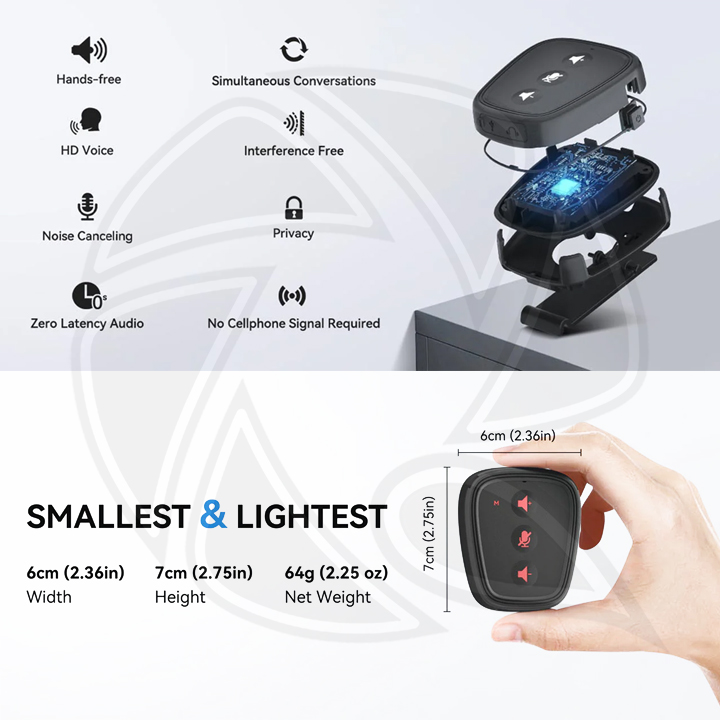 CAME-TV Nano, Small Digital Wireless Intercom Pod - NANO 4PCS KIT