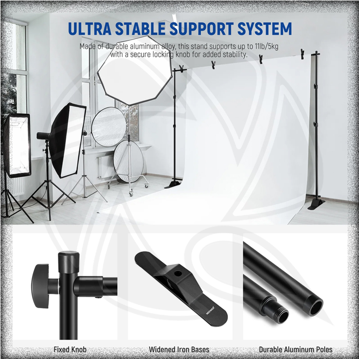NEEWER 10X8FEET (300X240cm) STANDS FPR PAPER BACKDROP  NK-ST300  (10103071)