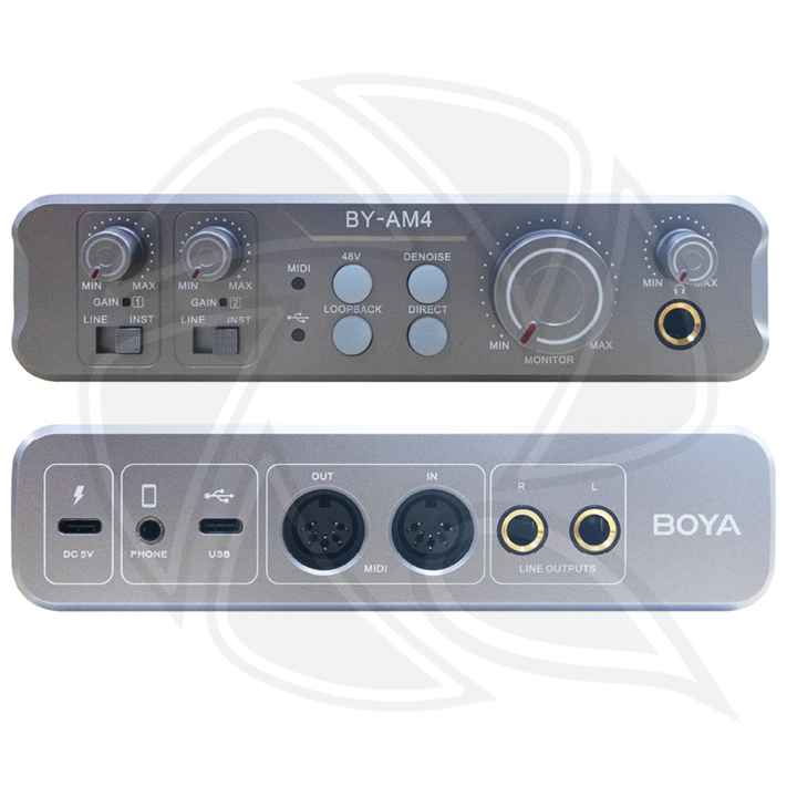 BOYA BY-AM4 Professional dual-channel audio interface