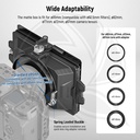 NEEWER MINI MATTEBOX WITH 4X5.65 FILTER TRAY&amp;67/72/77/82 DAPTER RING (10102178)